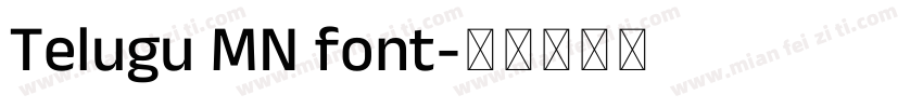 Telugu MN font字体转换